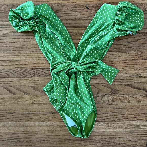 Shani Shemer Avocado Sleeved One piece - Picture 2 of 7